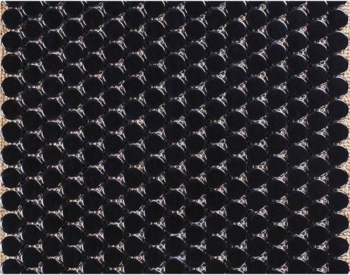 Black Penny Round Ceramic Mosaic Tile Black Penny Round Ceramic Mosaic Tile